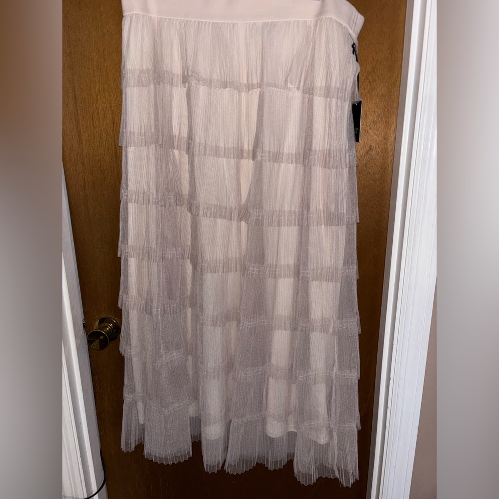 Simply Vera Vera Wang Cream Tiered Maxi Skirt